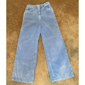 BDG Corduroy Pants Womens 24 Blue High Rise Wide Leg Cotton